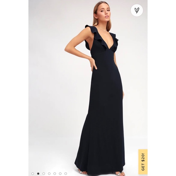 Lulus Dresses & Skirts - Lulus Perfect Opportunity Navy Blue Maxi Dress